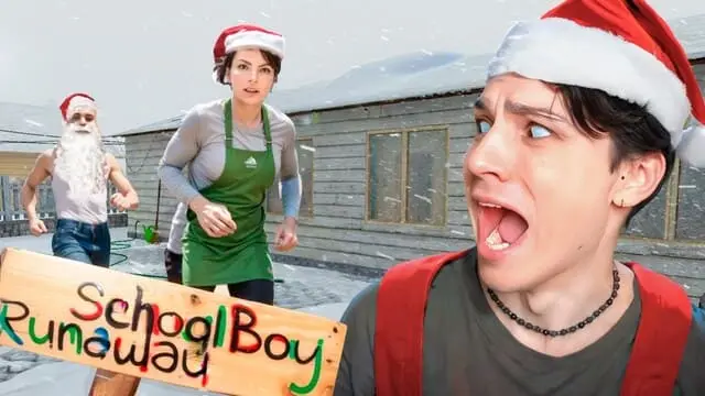 СБЕЖАЛ НА НОВЫЙ ГОД ОТ ЗЛЫХ РОДИТЕЛЕЙ!😱 НОВОГОДНЕЕ ОБНОВЛЕНИЕ В SCHOOLBOY RUNAWAY!🎄